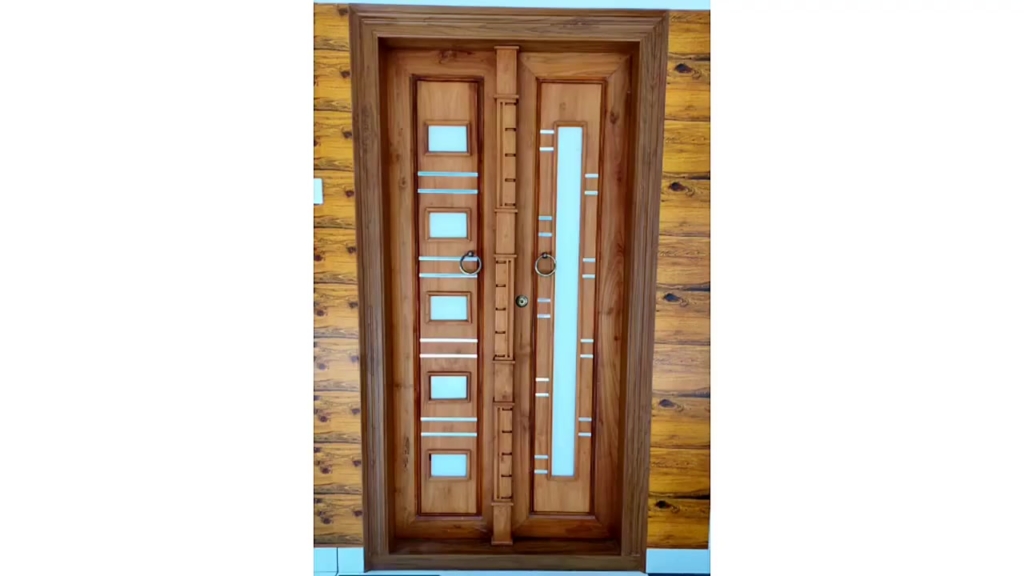 Wooden Door Design With Wooden Finish: