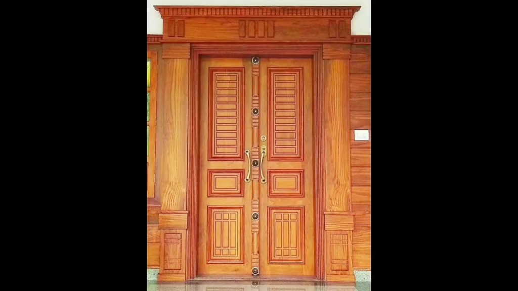 Wooden Door Design With Wooden Finish: (Royal Style)