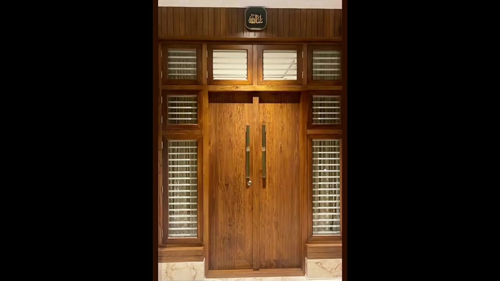 Wooden Door Design With Wooden Finish: (Modern Design)