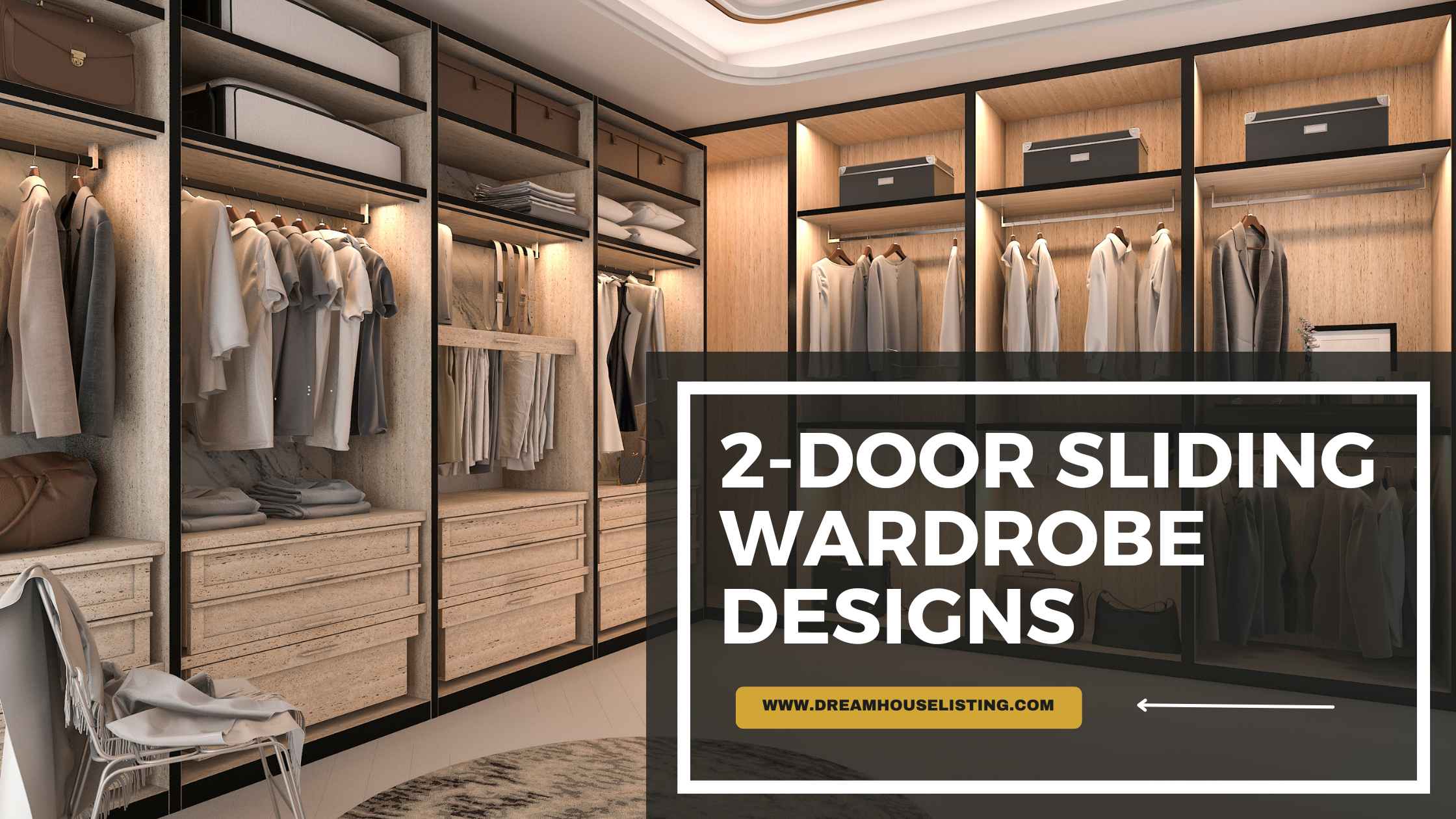 2-Door Sliding Wardrobe Designs