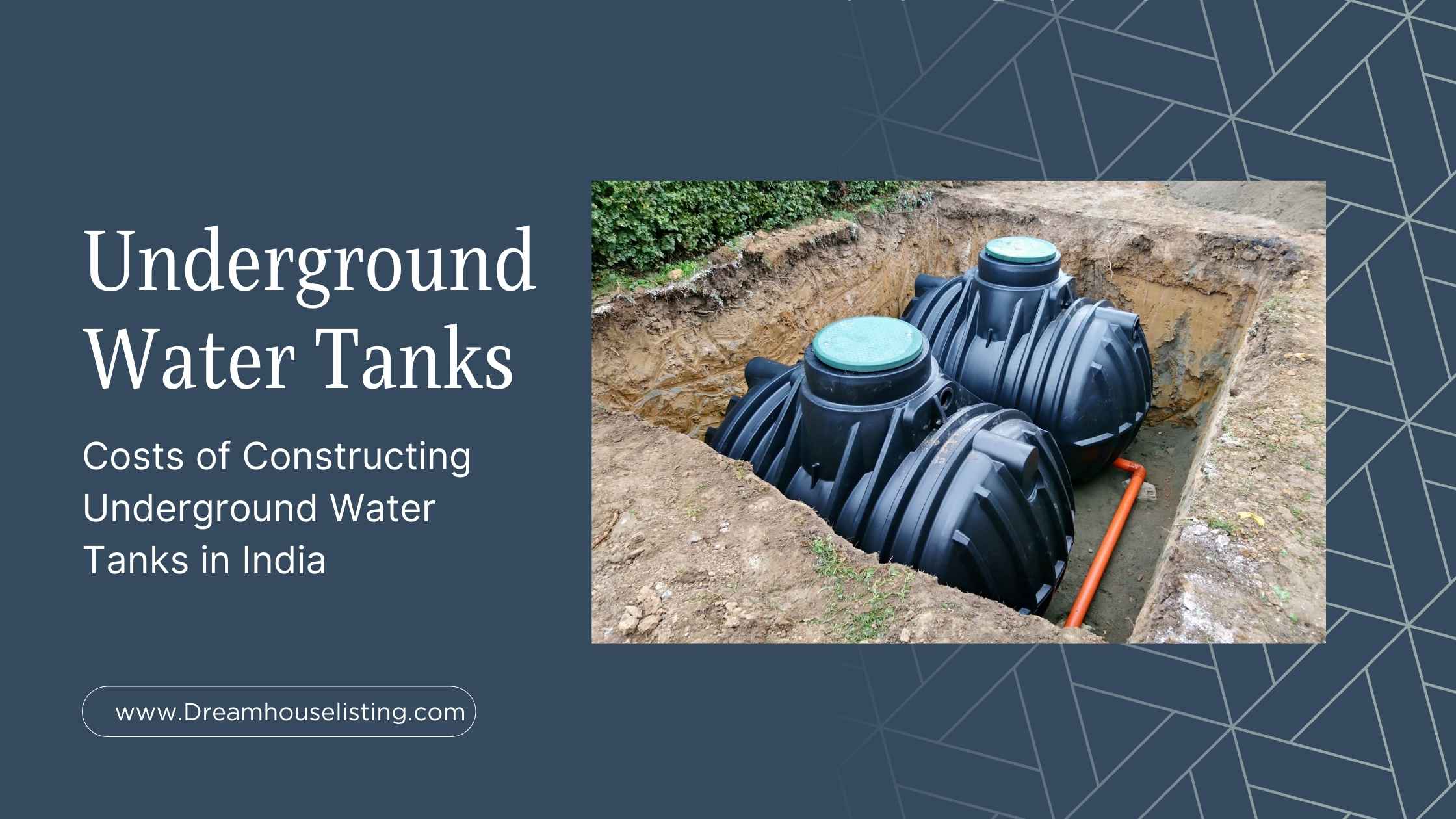 Underground water tanks