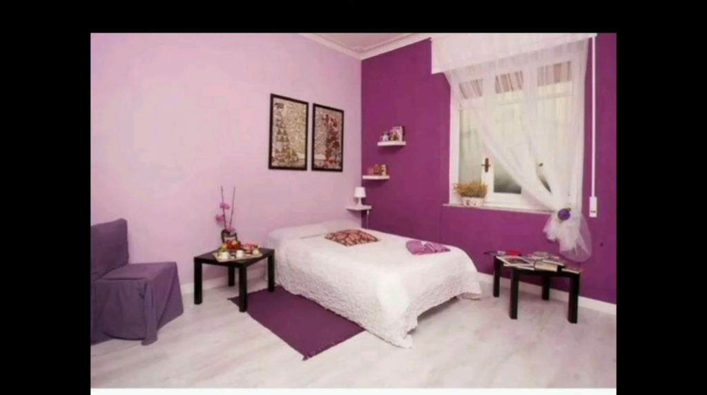 Purple with light pink combination